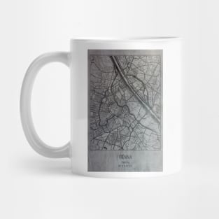 Vienna, Austria, city map Mug